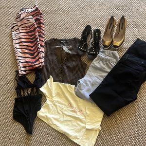 Closet clean out 8 pricey with Ruthie Davis heels Jbrand Jeans and more